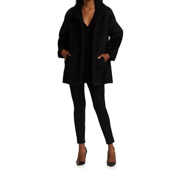 Max Mara Rete Camel Hair Stand Collar Coat